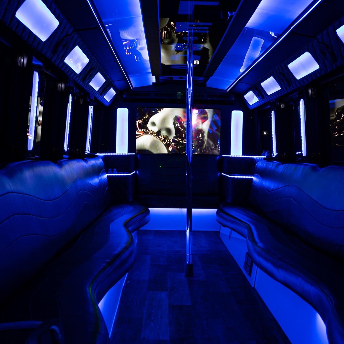 Luxury Party Bus Interior 30-36 Passengers